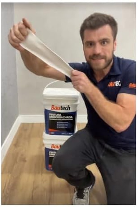 Bautech Pintura Emborrachada 4 kg 2