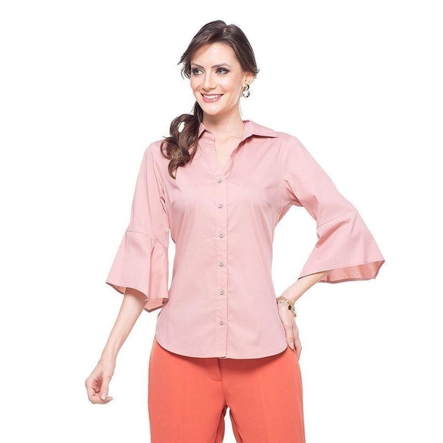 Camisa Social Manga Flare 1