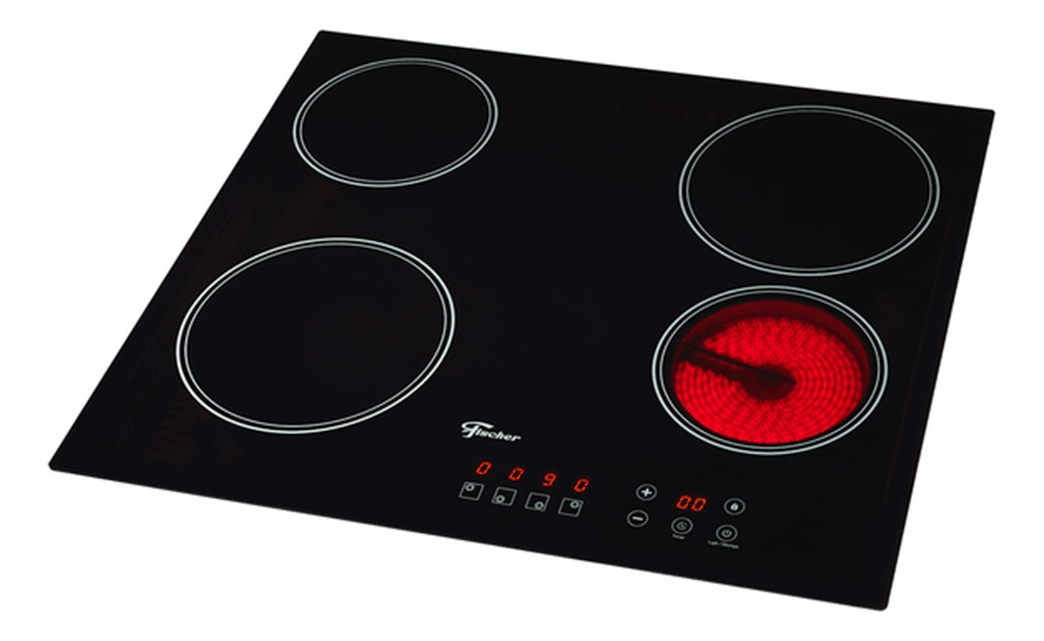 Cooktop Elétrico Fischer 4 Bocas com Touch Screen Vitrocerâmica 3