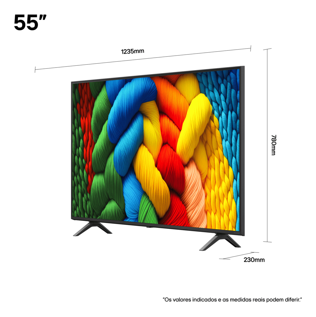 Smart TV LG NanoCell AI 4K de 55 polegadas 2025 3