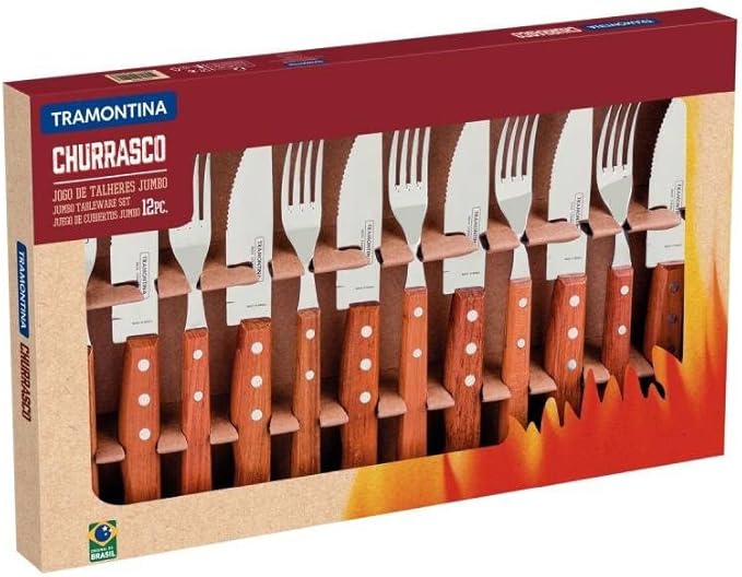Jogo para Churrasco Tramontina Dynamic com Lâminas em Aço Inox 3