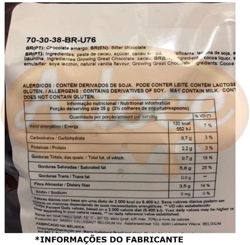 Chocolate Amargo 70-30-38 70,5% 3