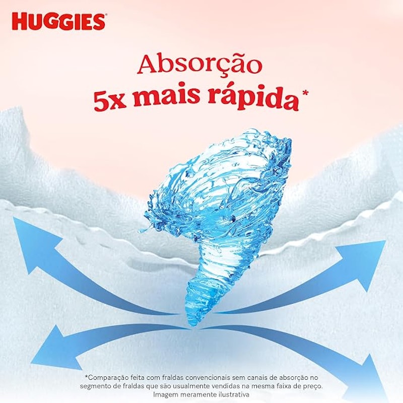 Huggies® Fralda Descartável Máxima Proteção M 3