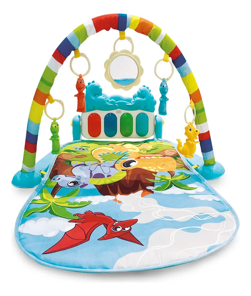 Tapete de Atividades para Bebê Piano Funny Dino 3