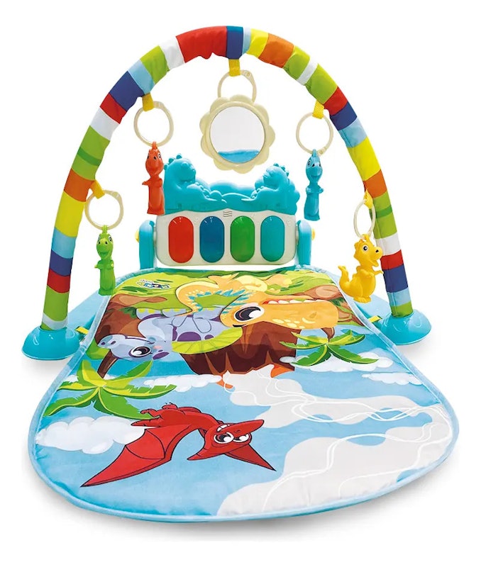 Tapete de Atividades para Bebê Piano Funny Dino 3