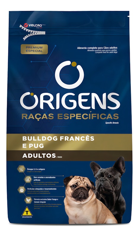 Ração Origens Premium Especial Raças Específicas Bulldog Francês e Pug Adultos 1