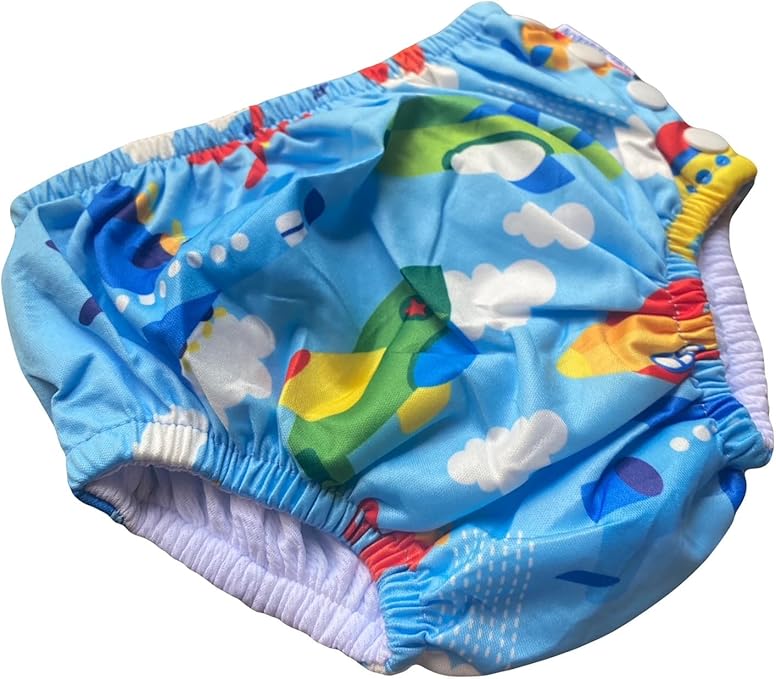 Sunga com Fralda de Piscina Reutilizável Bebê Menino 6 a 24 Meses 2