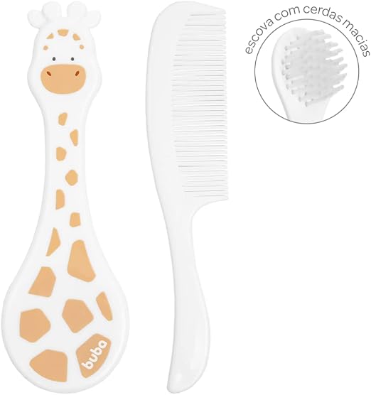 Kit Escova e Pente Girafinha 5
