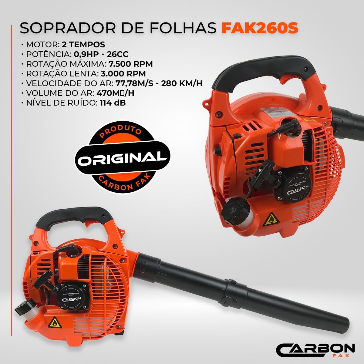 Soprador de Folhas Lateral FAK260S 2