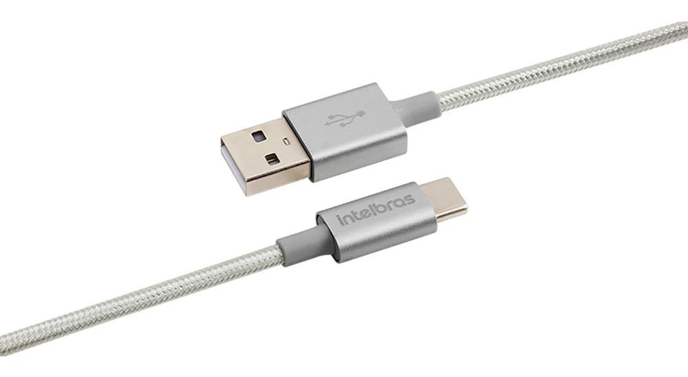 Cabo USB - USB-C 1,5 m Nylon Branco Intelbras EUAC 15NB 4
