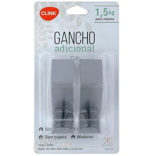 Kit 2 Cabide de Porta em Inox 2