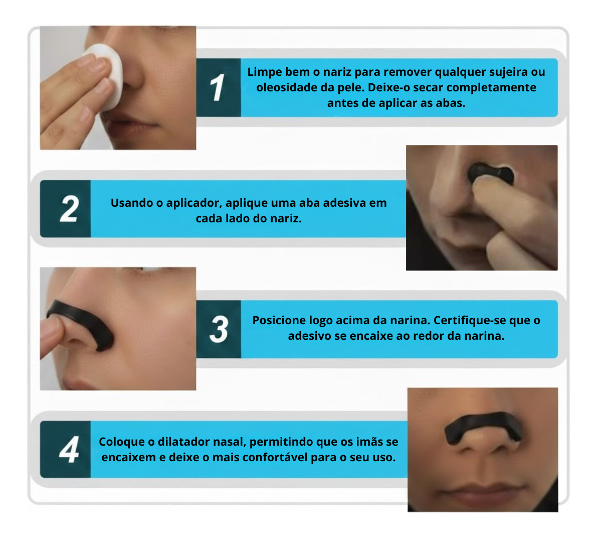 Dilatador Nasal Magnético Anti Ronco Respira Max 4