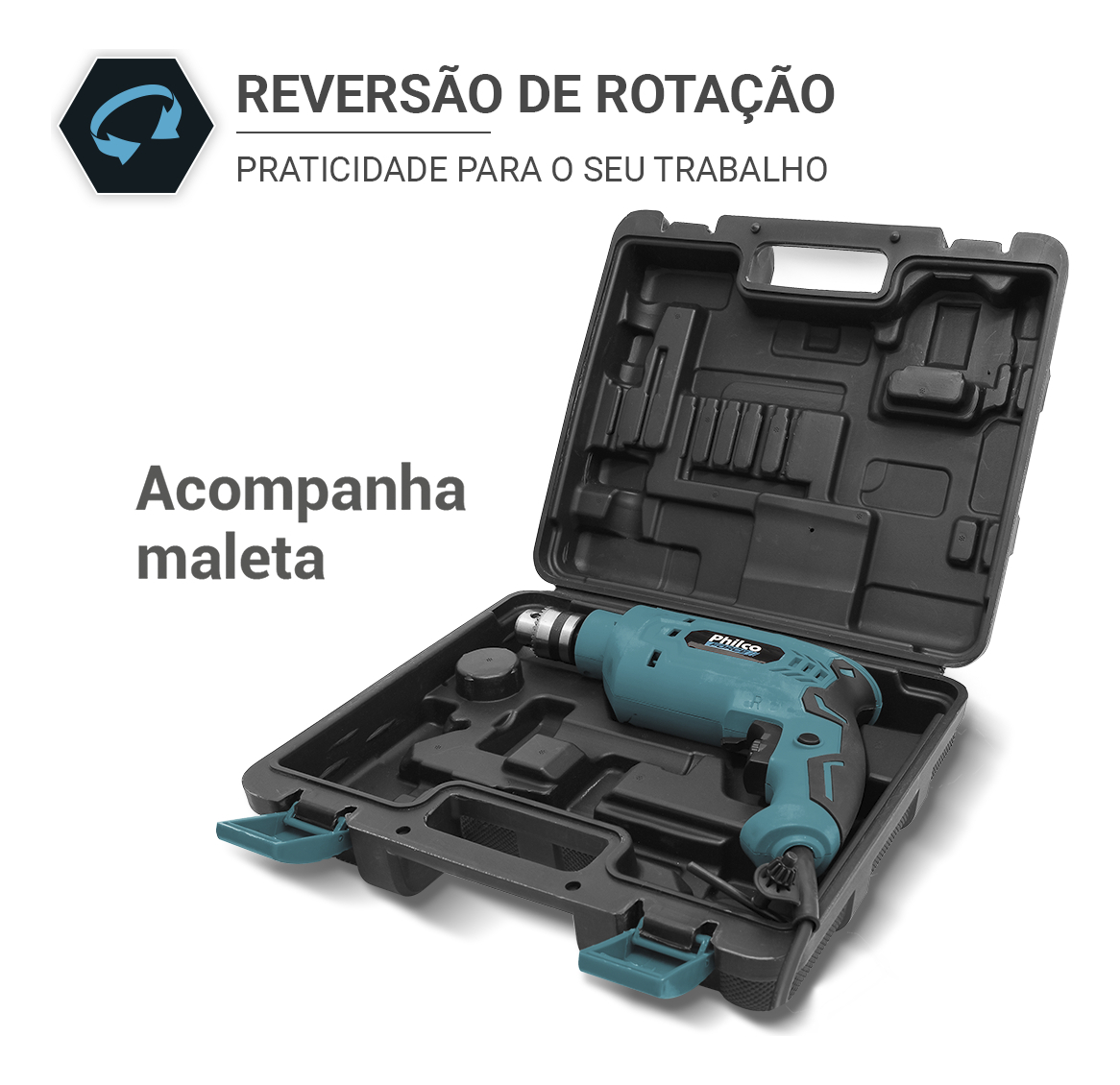 Furadeira Force 650 W com Maleta  2