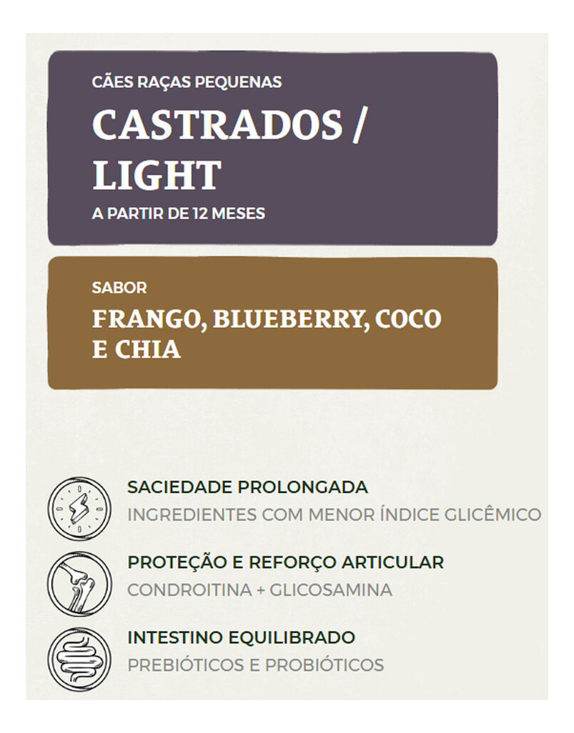 Bionatural Prime Cães Raças Pequenas Castrados Light 2