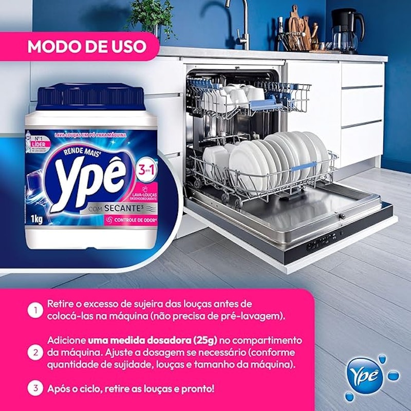 Detergente para Máquina de Lavar Louças Ypê 4