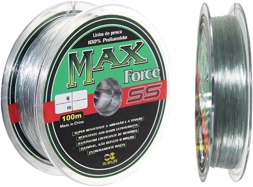 Linha de Pesca Monofilamento Maruri Max Force SS Transparente 1