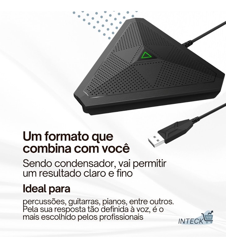 Microfone para Conferência USB Cmteck 5