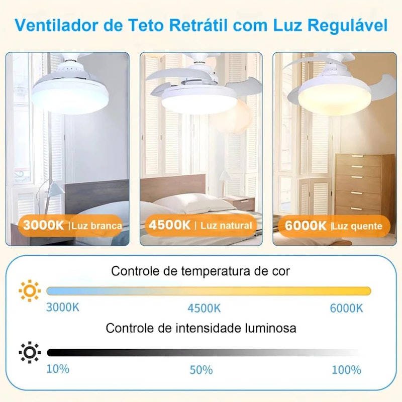 Ventilador de Teto Retrátil Airwit 5