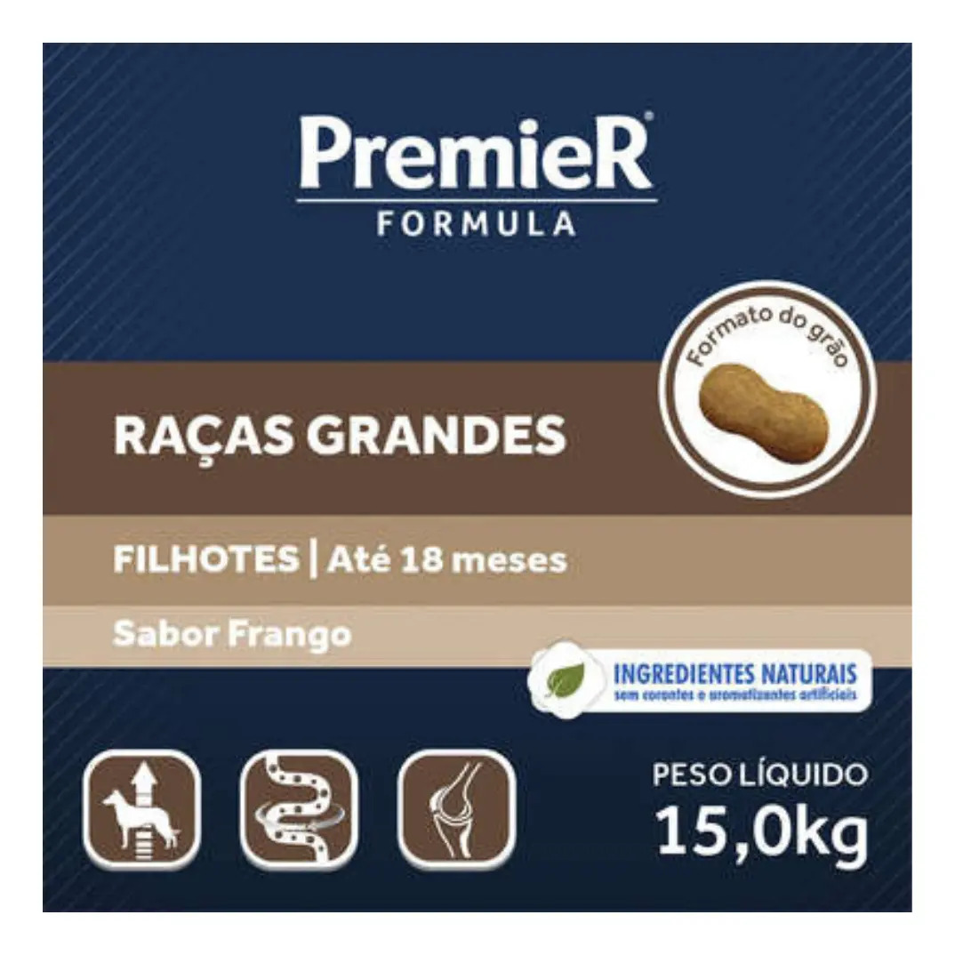 Ração Formula Cães Filhotes Porte Grande & Gigante Frango PremieR 2