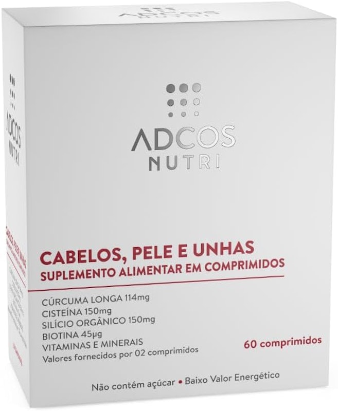 Adcos Nutri Cabelos, Pele e Unhas 1