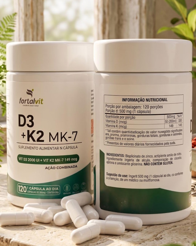 Vitamina D3 2000 UI + Vitamina K2 2