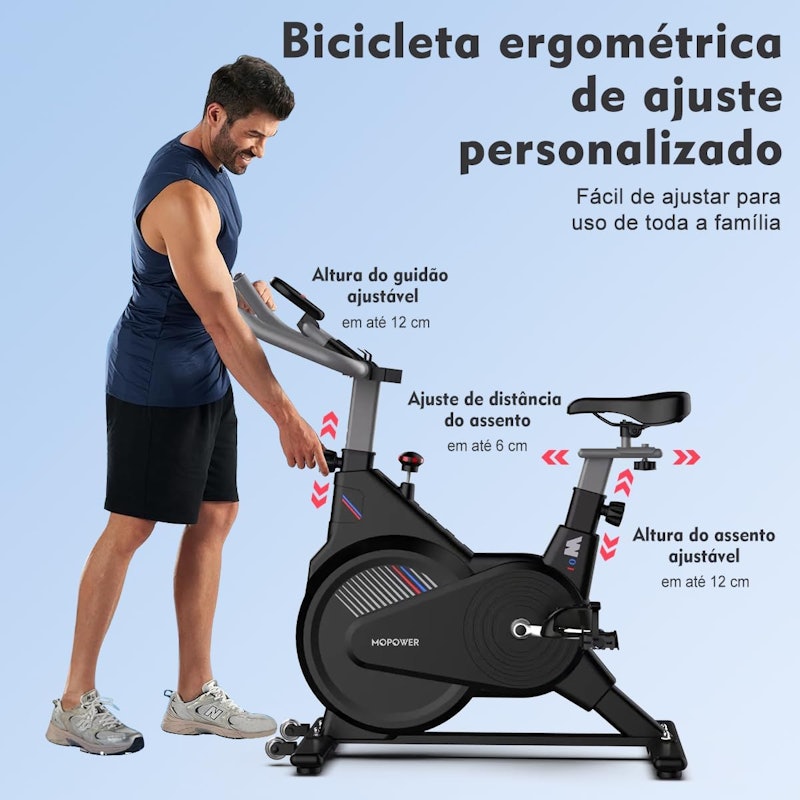 Bicicleta Ergométrica com Monitor Python Fly 4