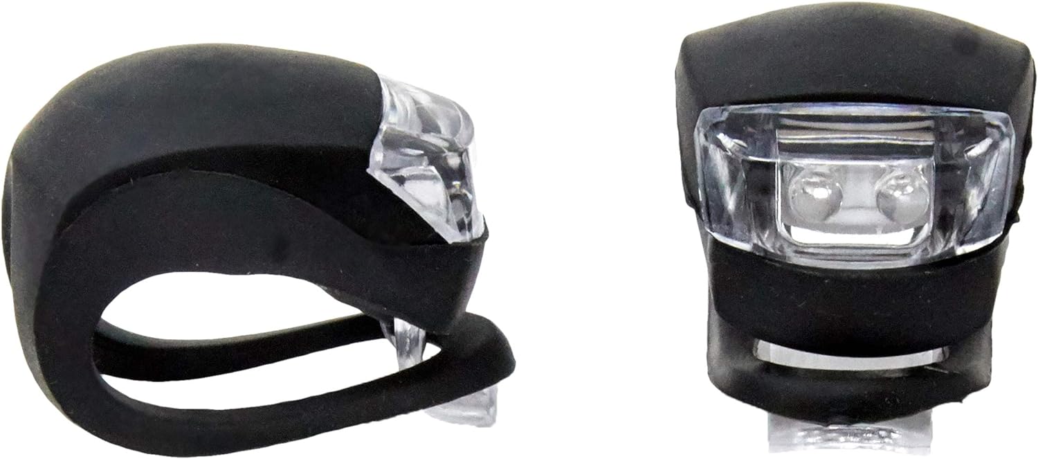 Kit Farol Em Silicone Dianteiro e Traseiro para Bike 1