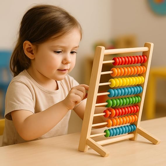 Ábaco Educativo de Madeira Colorido 2