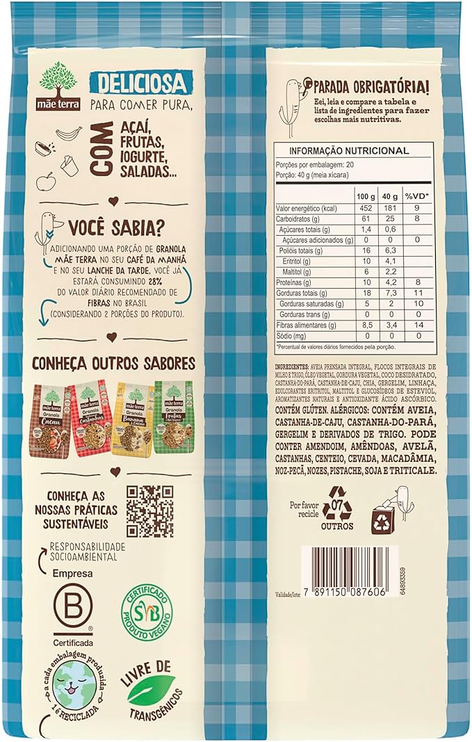 Granola Tradicional Zero Açúcares 4