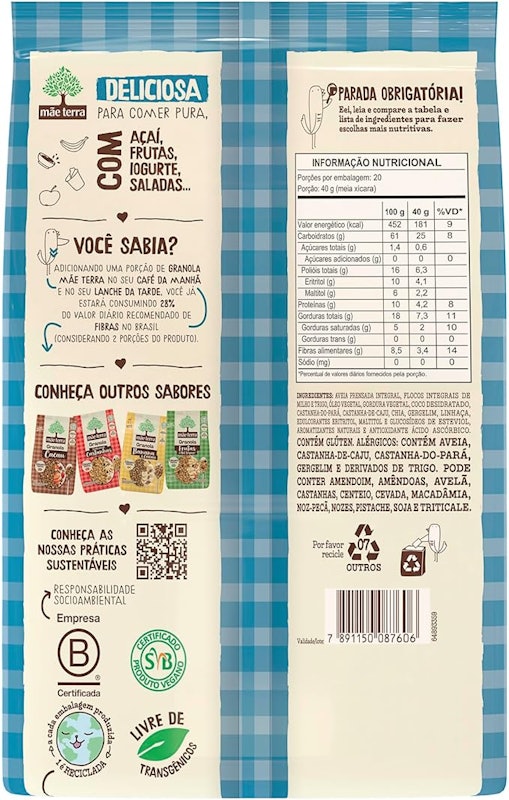 Granola Tradicional Zero Açúcares 4