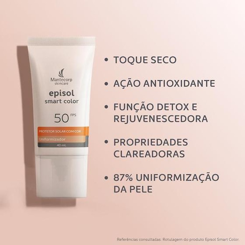 Protetor Solar Facial Episol Smart Color FPS 50 2