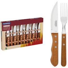 Jogo para Churrasco Tramontina Dynamic com Lâminas em Aço Inox