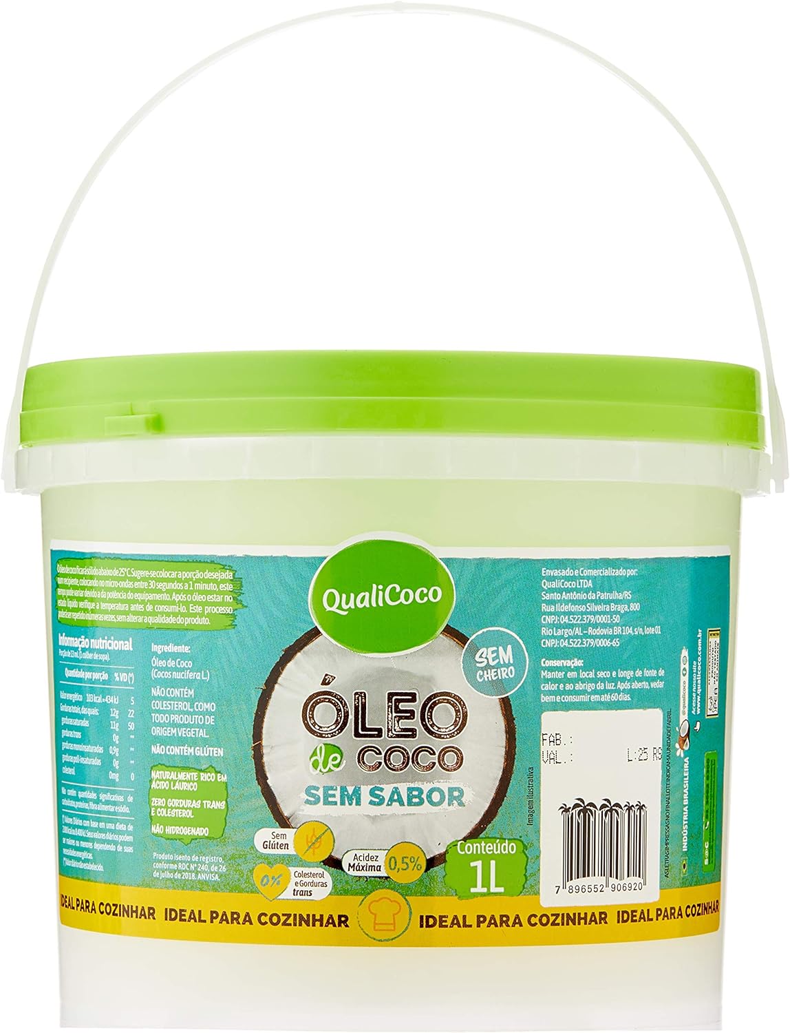 Óleo de Coco sem Sabor Orgânico 1