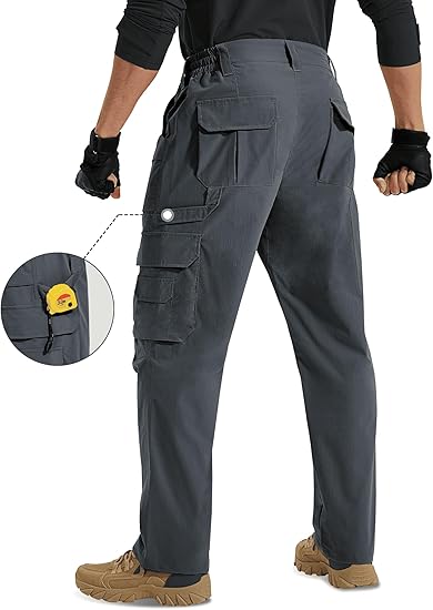 Calça Cargo Masculina Tática Elástica – Resistente à Água 3