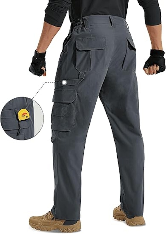 Calça Cargo Masculina Tática Elástica – Resistente à Água 3