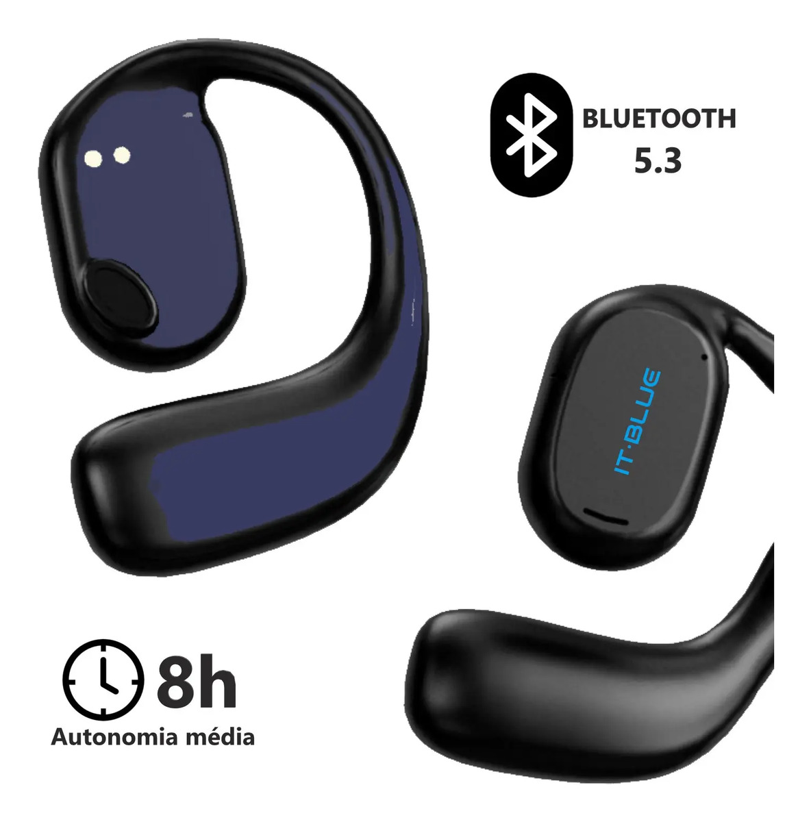 Fone de Ouvido sem Fio Bluetooth 5.3 It-Blue 3