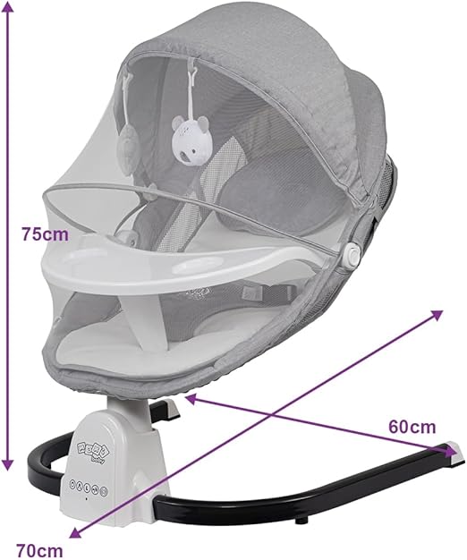 Cadeira de Descanso e Balanço Bebê Elétrica Snug 4