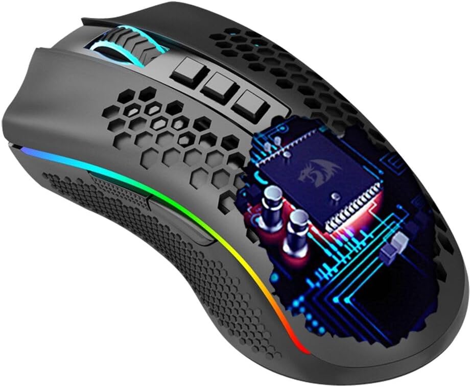 Mouse Gamer Redragon Storm Pro RGB sem Fio 4