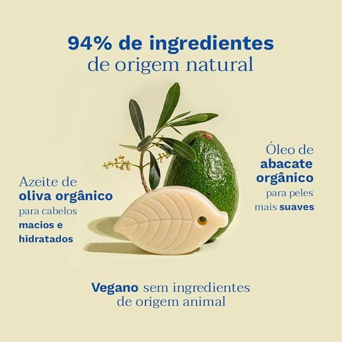 Shampoo Sólido Corpo e Cabelo Mustela 2