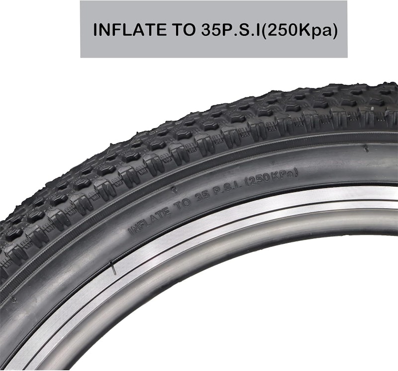 MOHEGIA Pneu de Bicicleta de Substituição Dobrável de 20cm MTB 5