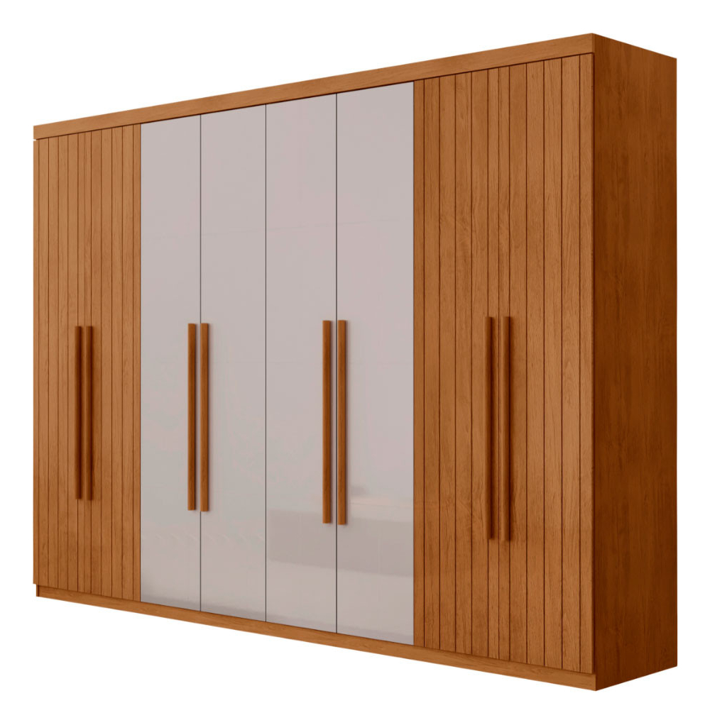 Guarda-Roupa Casal Toronto 100% MDF 8 Portas e 4 Gavetas com Pés 4
