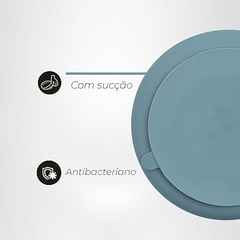 Prato de Silicone com Ventosa e Divisória 4