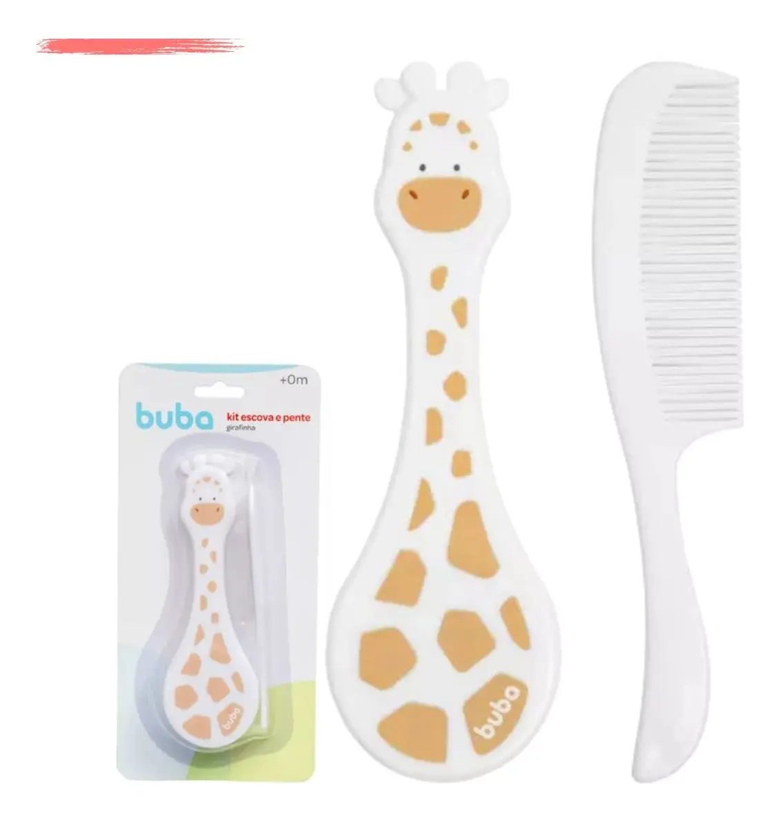 Kit Escova e Pente Girafinha 4