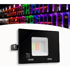 Refletor Led Holofote 100 W RGB