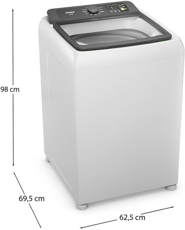 Máquina de Lavar Consul 15 Kg Branca com Modo Eco 2