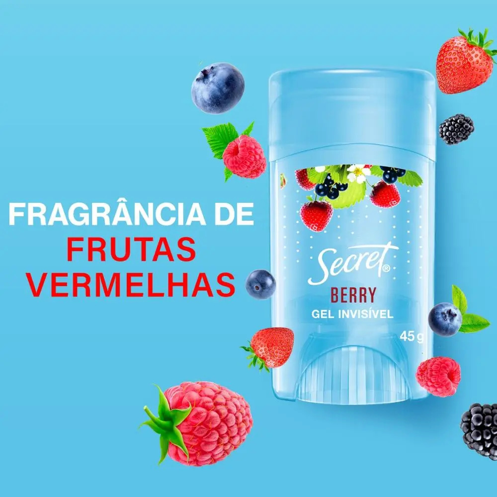 Gel Invisível Antitranspirante Berry 4