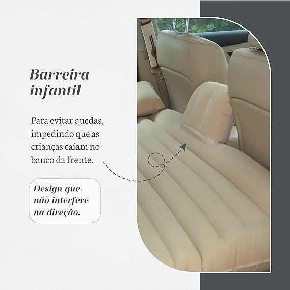 Colchão Inflável para Carro com Extensor + Apoio para os Pés + 2 Travesseiros 4