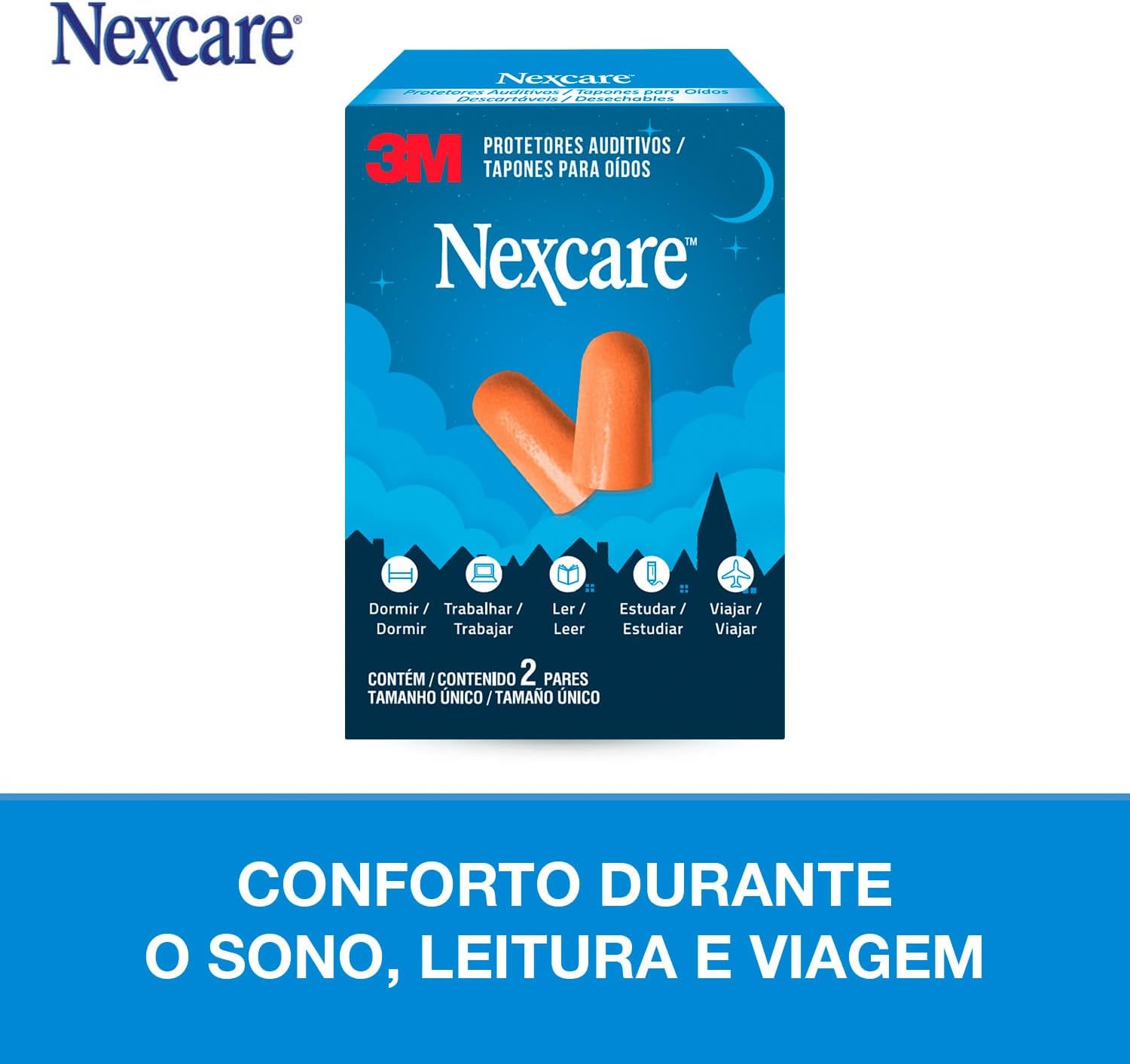 Protetor Auditivo de Espuma Nexcare 4