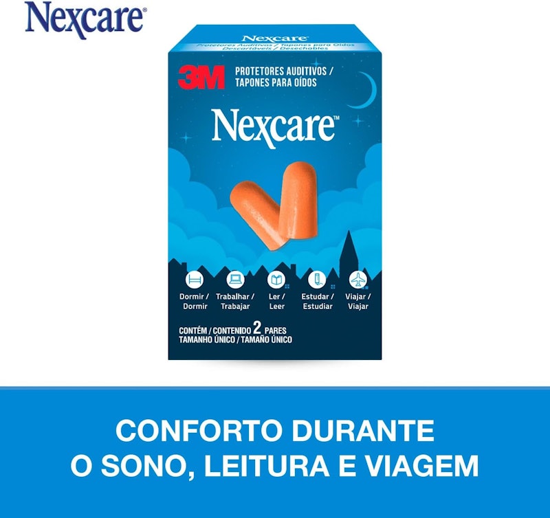 Protetor Auditivo de Espuma Nexcare 4