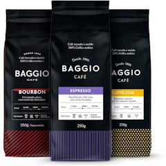 Kit 3 Cafés 250 g Baggio Café Torrado e Moído